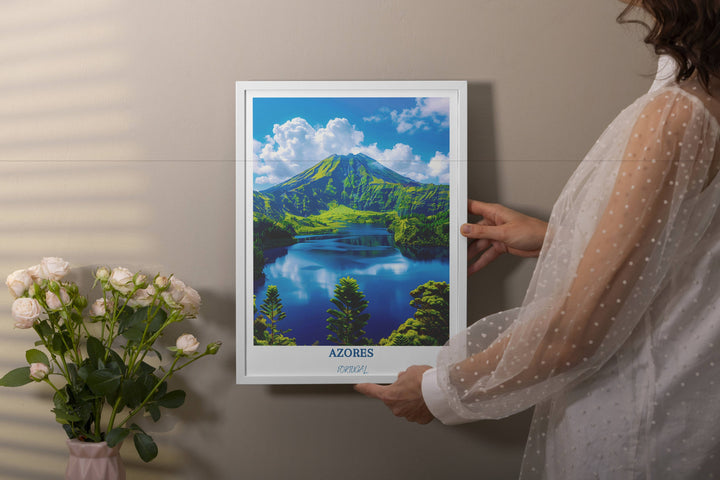 Infuse your space with the spirit of Portugal through this Azores artwork. A stunning addition to any wall