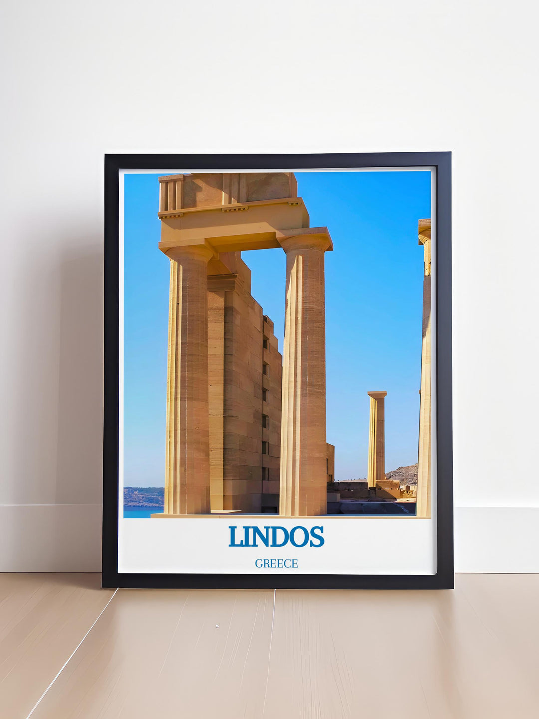 Home decor featuring the Acropolis of Lindos, ideal for adding a historical element to any room.