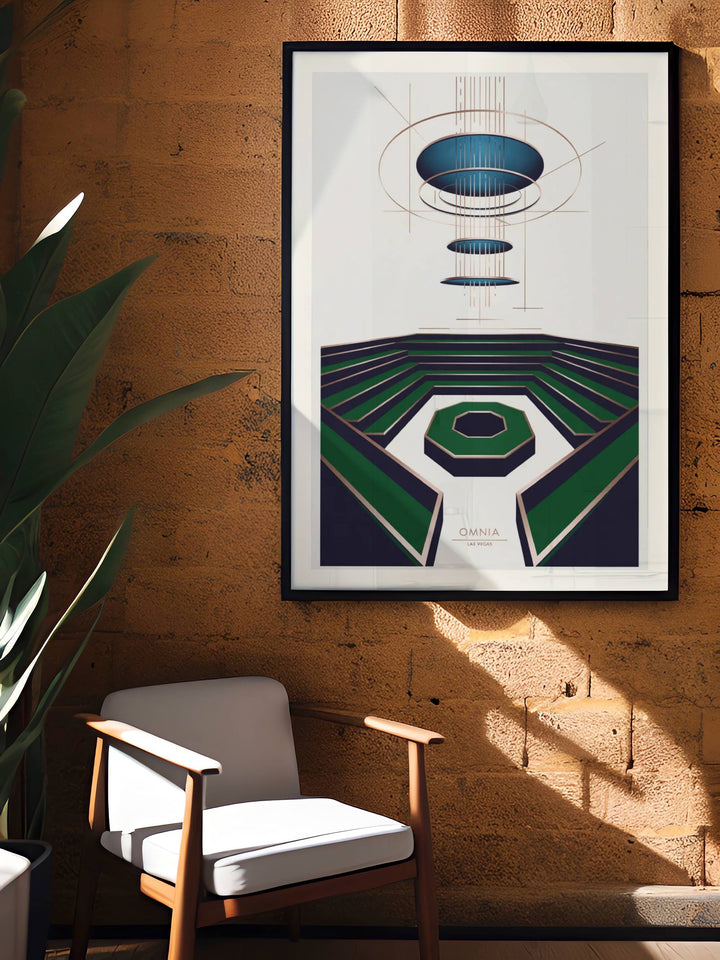 Luxury meets structure in this Omnia Las Vegas print, showcasing the legendary venue&