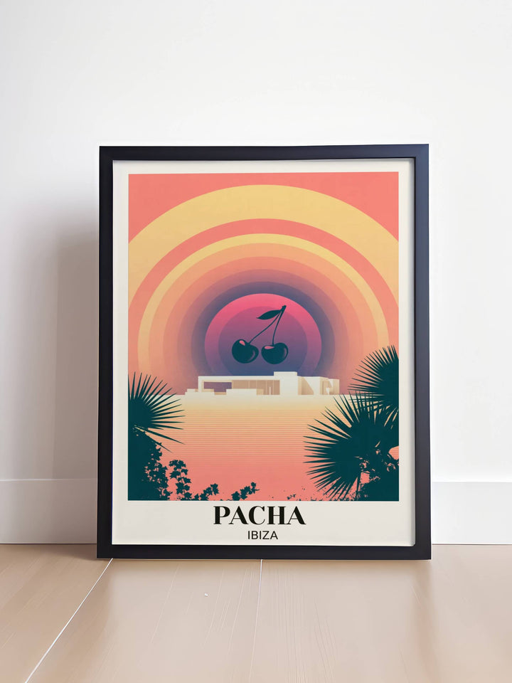 The perfect addition to a boutique gallery wall, this Map Your Dreams Pacha Ibiza "The Dreamscape" print captures the hazy, golden-hour warmth of a Mediterranean summer evening.