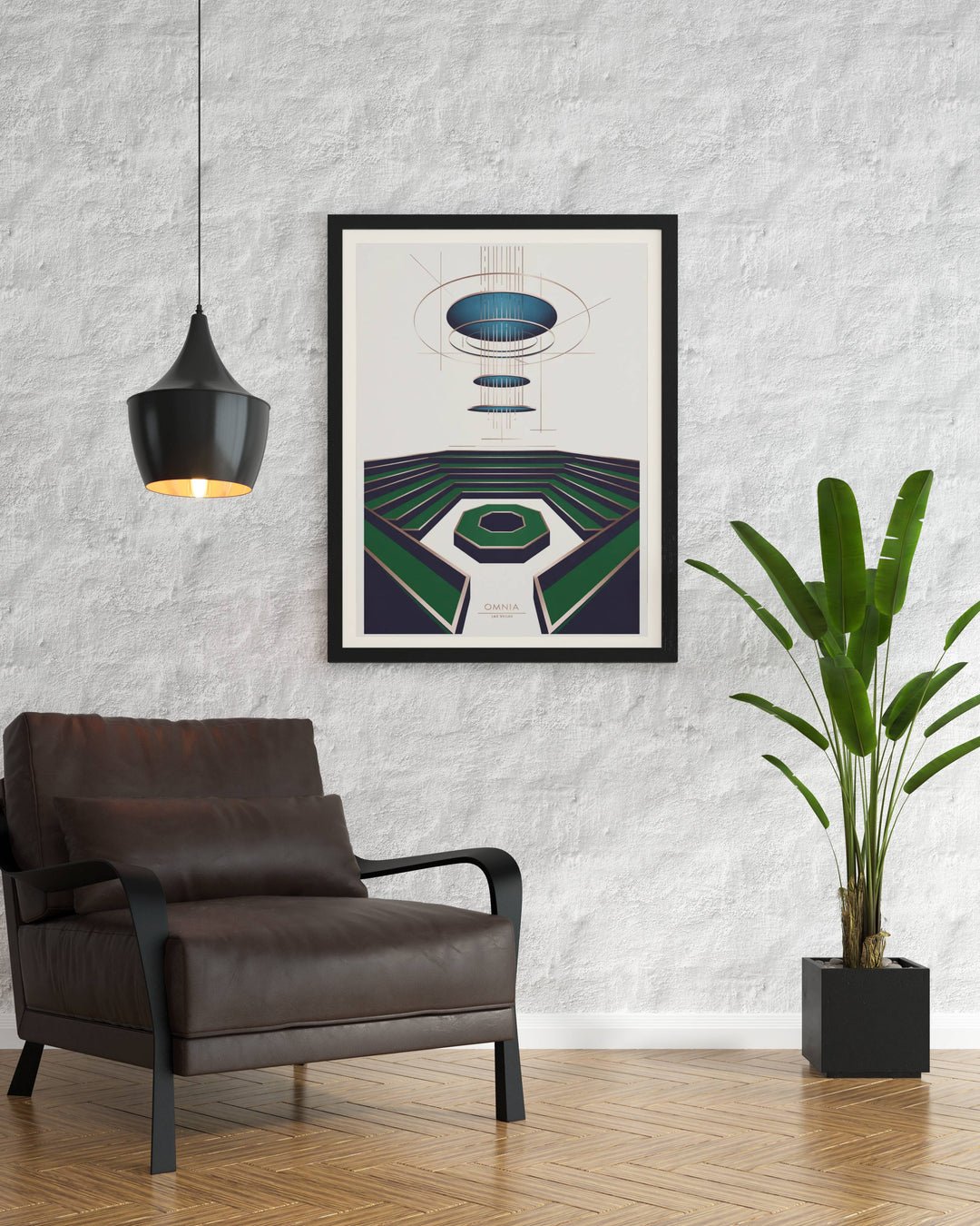 Shop Map Your Dreams for premium nightclub art like this Omnia Las Vegas architectural poster with archival-grade heavyweight paper.