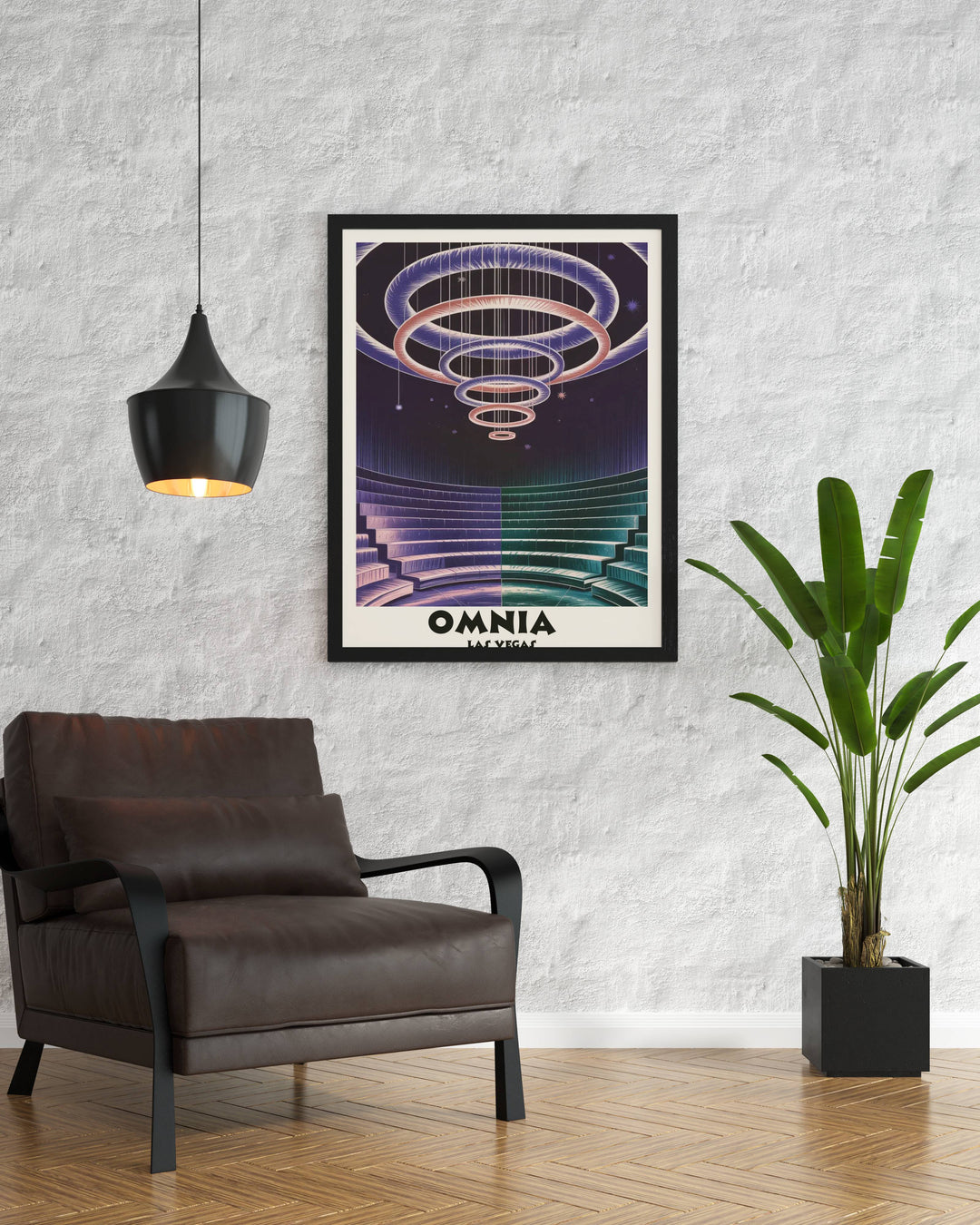 Shop for premium club-inspired wall art like this textured Omnia Las Vegas print on archival-grade paper.