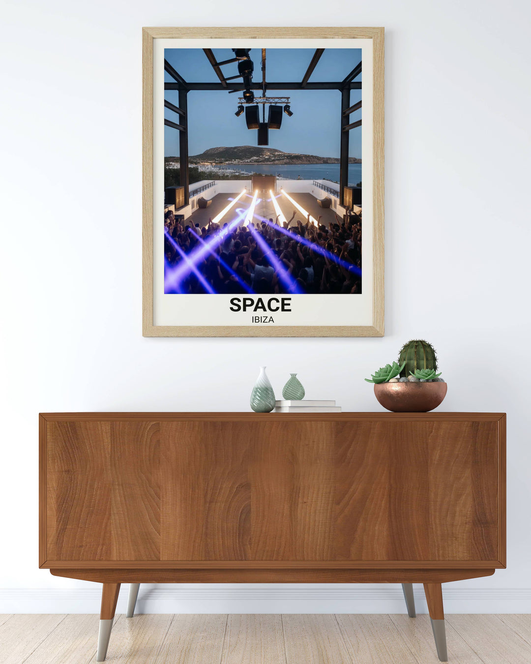 Map Your Dreams presents Space Ibiza "The Terrace," a high-contrast art print featuring the venue&