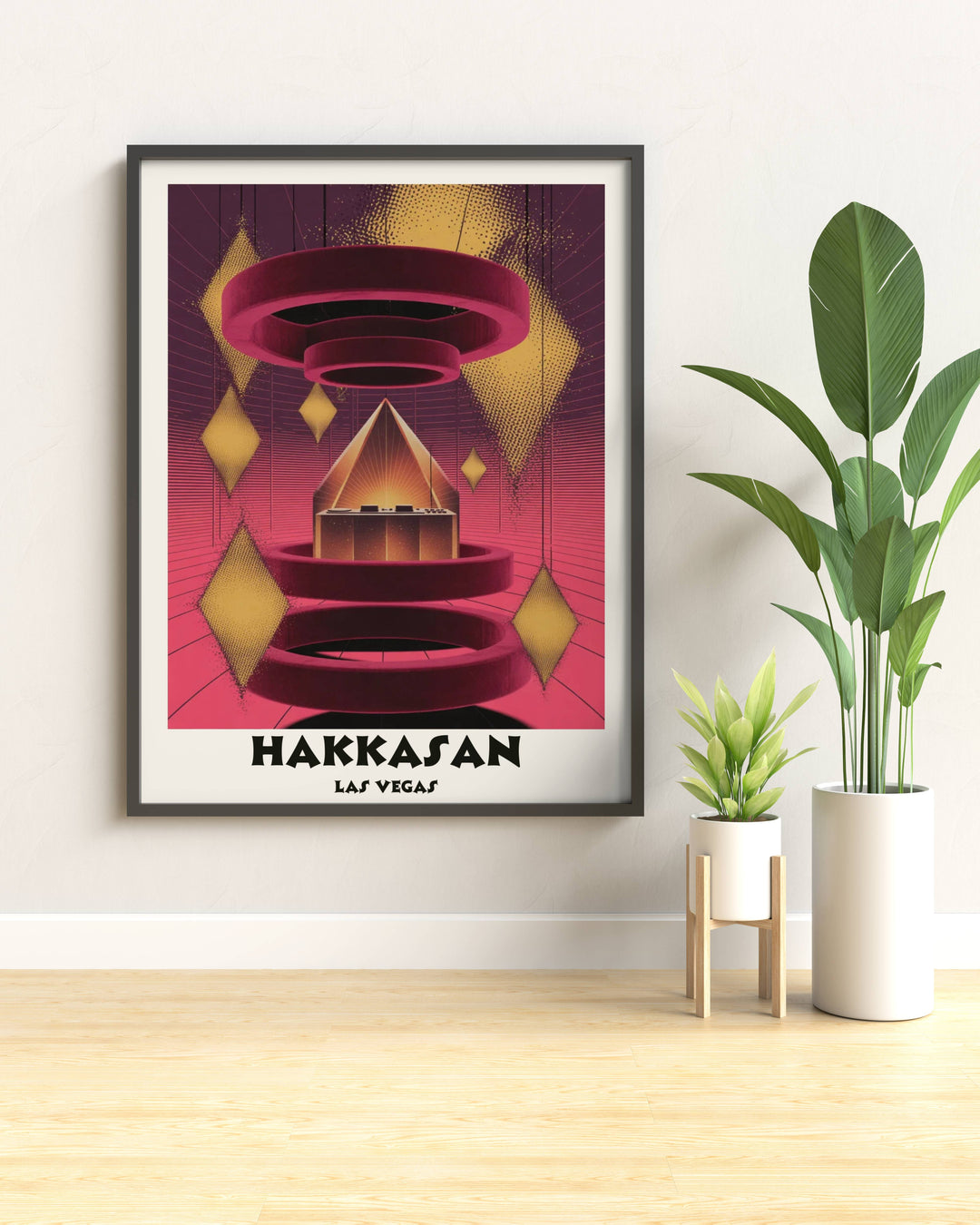 Architectural and ethereal art print of Hakkasan Las Vegas by Map Your Dreams. Reimagines the venue&
