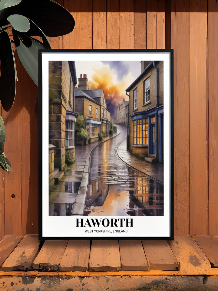 High-quality Haworth art print on 200gsm archival paper, demonstrating vibrant fall colors and professional-grade pigment ink saturation for long-lasting color.