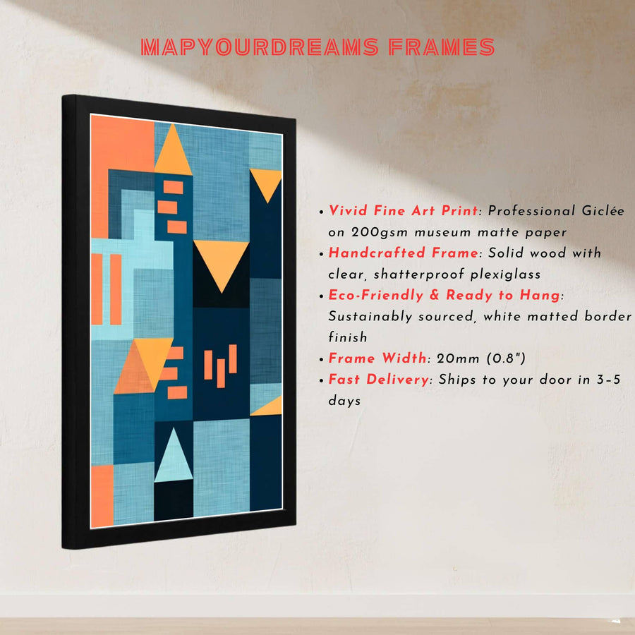 Surrounding vertical skyscraper forms with meticulous rows of golden-orange window rectangles, this Paul Klee Golden Twilight Architecture Poster art print is a masterclass in texture and understated geometric elegance. Offered by MapYourDreams, this artwork is available in flexible options including unframed paper, custom wooden frames, and gallery canvas wraps.