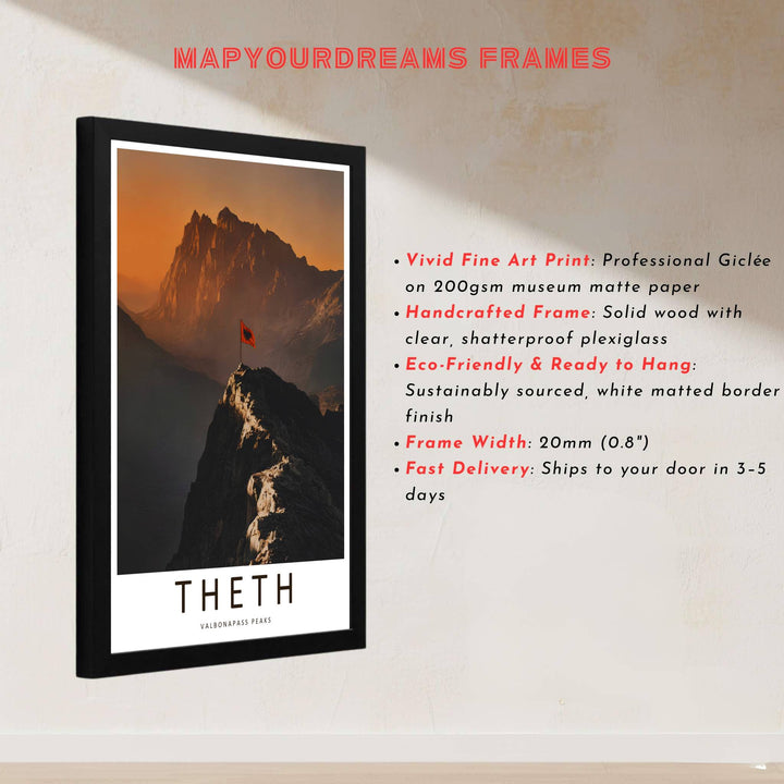 This delicate photographic artwork of Valbona Pass Albania captures rich stone textures and alpine sunrise skies for sophisticated interior styling. Discover versatile options including unframed matte prints, custom-framed options, and dimensional canvas wraps.