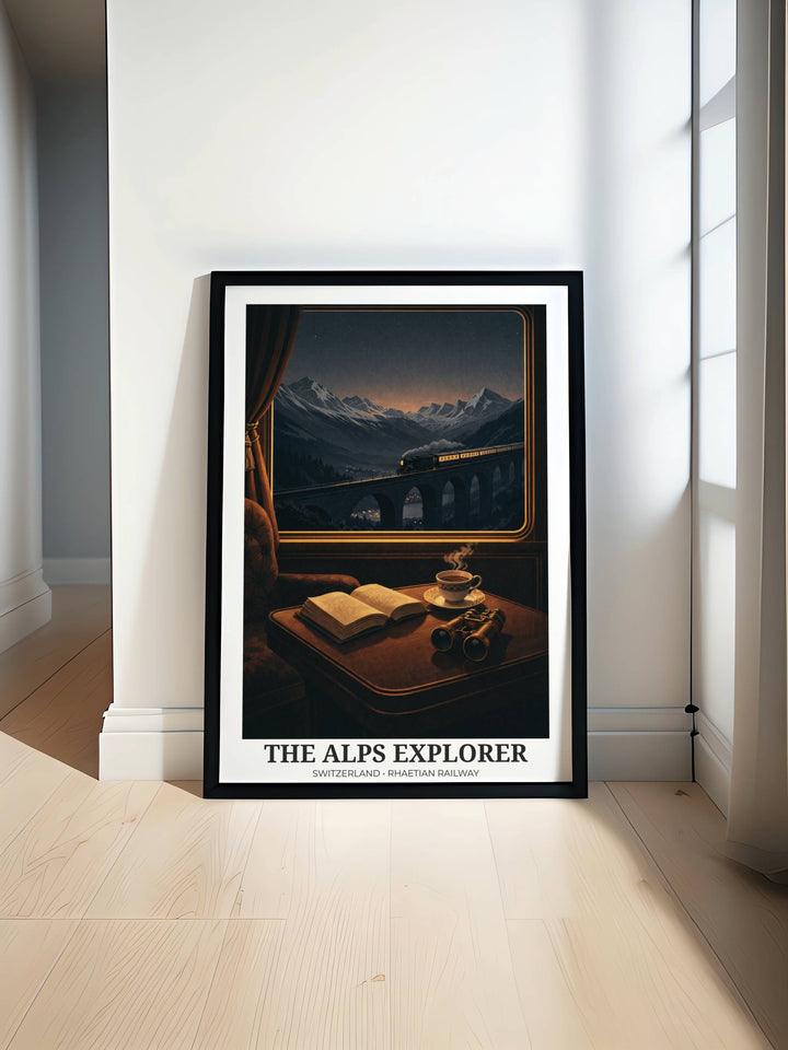 Framed poster of a scenic view with &