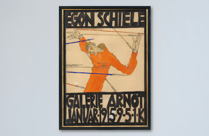 Classic museum exhibition wall decor poster of Egon Schiele Galerie Arnot 1915 at Galerie Arnot Vienna featuring rich color density. Buy high-definition framed prints, unframed paper wall poster decor, and gallery canvas choices directly from MapYourDreams to complete your home.