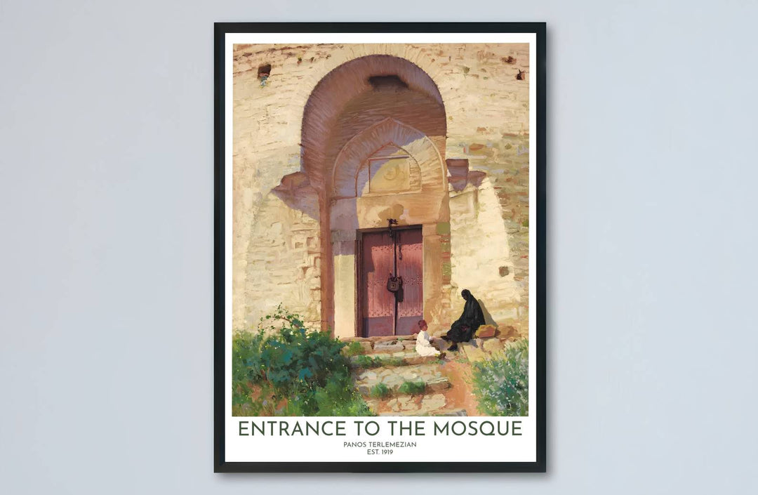 Impressionist fine art print of Entrance to the Mosque showcasing Panos Terlemezian&