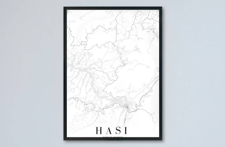 Elevate your living room or study with a modern minimalist road map of Krumë and the Has region in northern Albania. MapYourDreams produces this image in unframed paper, custom wooden frames, and stretched canvas options.