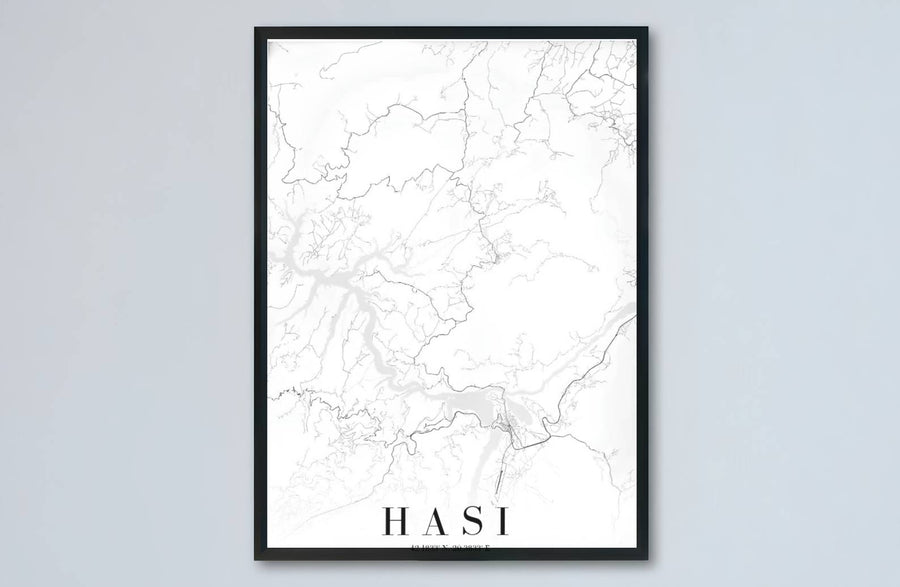 Elevate your living room or study with a modern minimalist road map of Krumë and the Has region in northern Albania. MapYourDreams produces this image in unframed paper, custom wooden frames, and stretched canvas options.