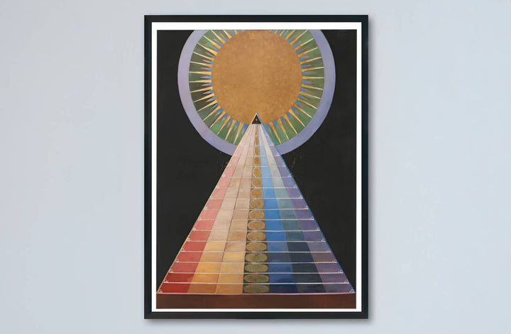 Celebrated for its revolutionary visual vocabulary, this museum-quality Hilma af Klint Group X Altarpiece wall art reproduction invites quiet contemplation through its soothing color blocking and esoteric motifs. Offered by MapYourDreams, this artwork is available in flexible options including unframed paper, custom wooden frames, and gallery canvas wraps.