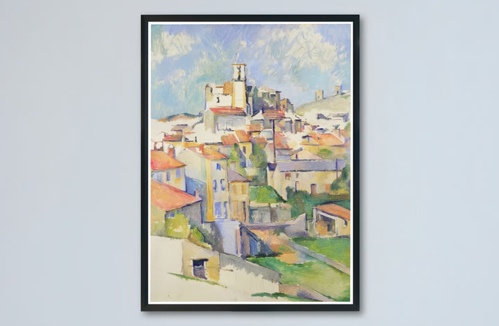 Historic Southern France fine art print of Paul Cezanne Gardanne 1885 set in the countryside of Gardanne France. Buy high-definition framed prints, unframed paper wall decor, and gallery canvas choices directly from MapYourDreams for artistic setups.