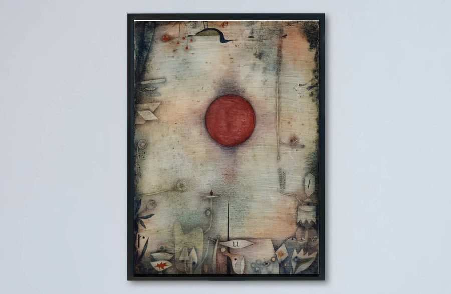 Evoking the quiet brilliance of early 20th-century surrealist breakthroughs seen in Ad Marginem 1930, this Paul Klee abstract composition is a stunning addition to any refined art collection. MapYourDreams offers this print in customizable display options, ranging from minimalist unframed paper to handcrafted frames and gallery-quality canvas wraps.