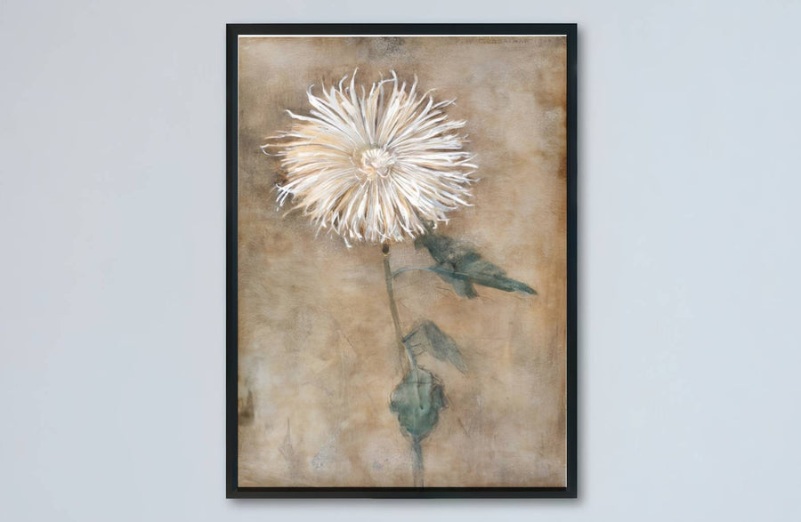 Evoking the quiet brilliance of turn-of-the-century European art, this naturalist Piet Mondrian Chrysanthemum floral composition is a stunning addition to any refined art collection. MapYourDreams offers this Piet Mondrian Chrysanthemum print in customizable display options, ranging from minimalist unframed paper to handcrafted frames and gallery-quality canvas wraps.