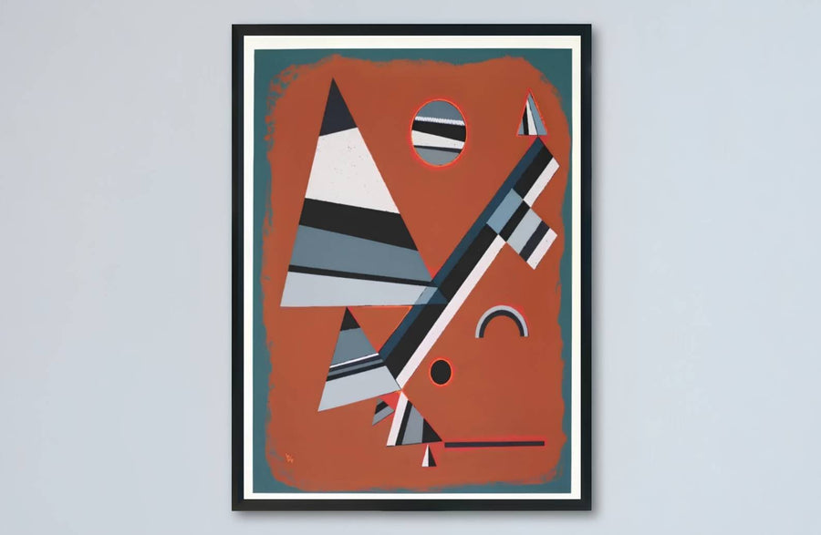 Evoking the quiet brilliance of 1930s modernist experimentation, this geometric Wassily Kandinsky Gray Gris composition is a stunning addition to any refined art collection. MapYourDreams offers this masterpiece in customizable display options, ranging from minimalist unframed paper to handcrafted frames and gallery-quality canvas wraps.