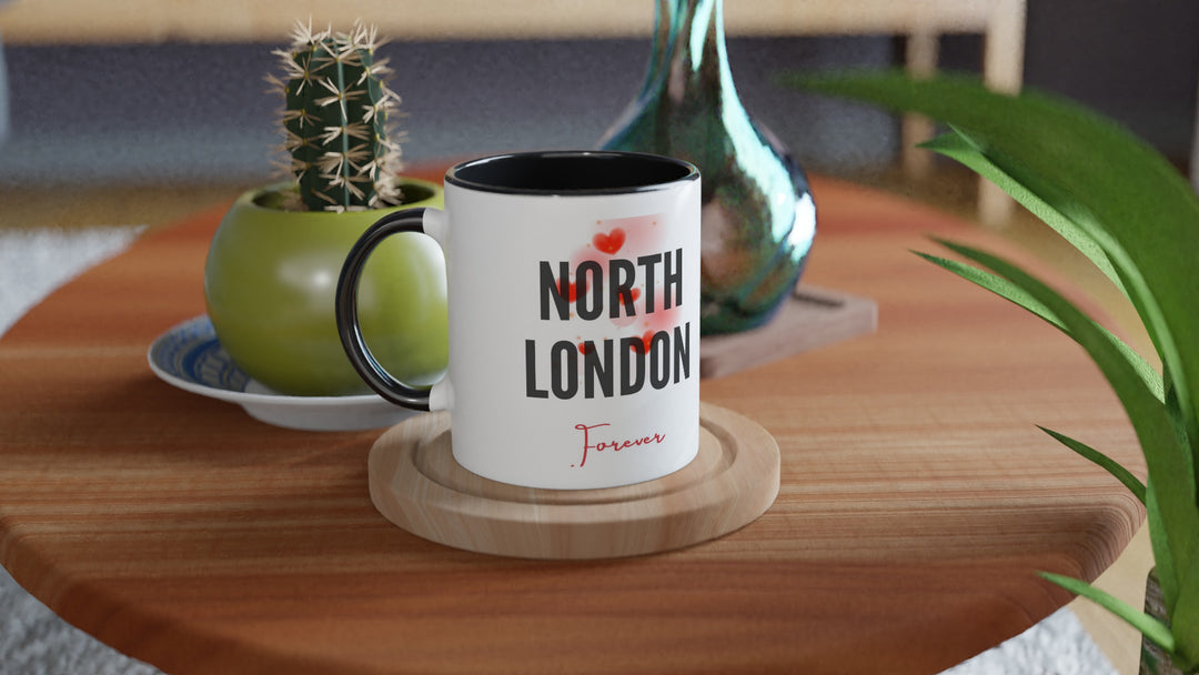 Premium soccer fan gifts showing a dark ceramic football mug with elegant typography, making a thoughtful birthday or Father&