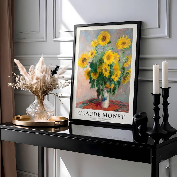 Framed by classic typography honoring Monet&