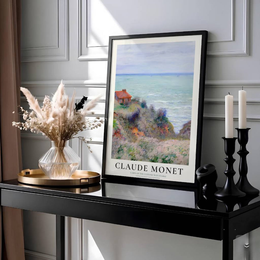 Framed by classic typography honoring Monet&