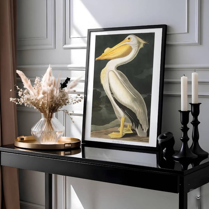 Framed by authentic 19th-century scientific publication text honoring avian heritage, this expressive American White Pelican 1838 wall art showcases supreme mastery over ornithological illustration. MapYourDreams provides this masterpiece in diverse display styles, ranging from delicate unframed paper posters and precision-crafted framed editions to deep, textured canvas centerpieces.