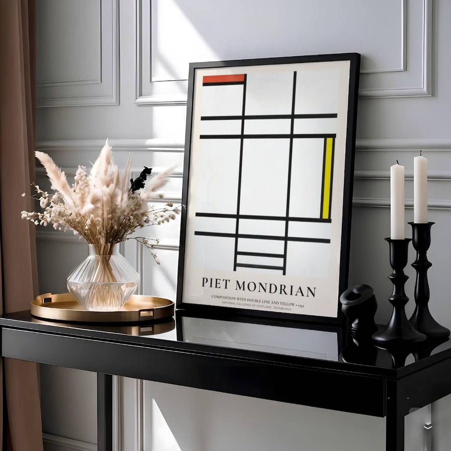 This evocative geometric composition housed in Edinburgh highlights rigorous vertical and horizontal grid lines radiating absolute balance and structural clarity within a clean pictorial field. Presented by MapYourDreams as an exquisite 1932 neoplasticism artwork, this abstract piece can be selected in numerous display configurations, ranging from sleek unframed paper prints to beautifully crafted frames and premium stretched canvas wraps for modern home styling.