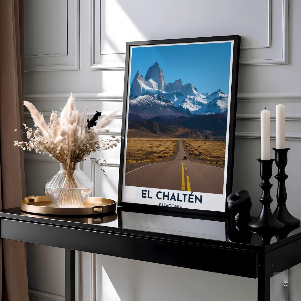 Showcasing the famous approach road to Argentina&