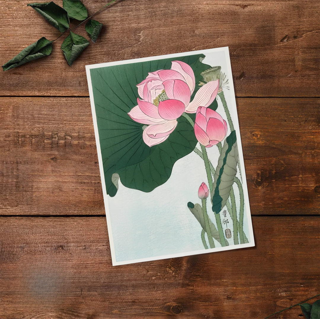Historic Japanese botanical print with Ohara Koson signature seal reflecting Tokyo printmaking traditions. Select premium framed, unframed, and canvas wall decor options at MapYourDreams.