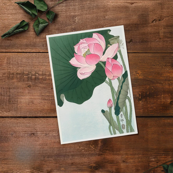 Historic Japanese botanical print with Ohara Koson signature seal reflecting Tokyo printmaking traditions. Select premium framed, unframed, and canvas wall decor options at MapYourDreams.