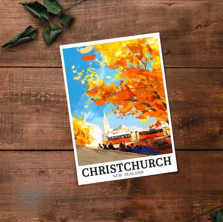 New Zealand city streetscape scenery and crisp location typography highlight this Christchurch poster print. Select premium framed, unframed, and canvas options at MapYourDreams to update walls.
