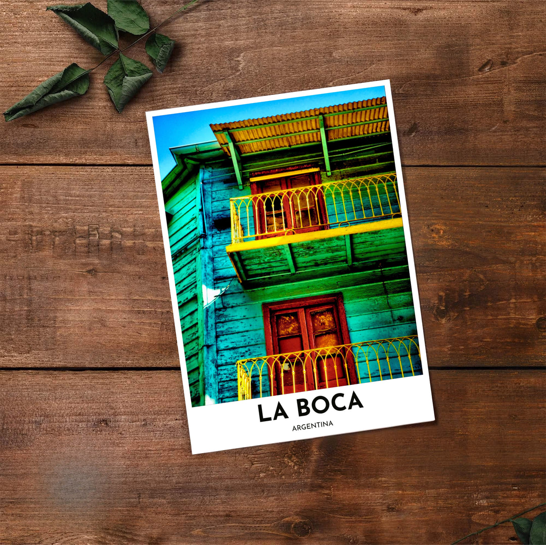 Artistic street view photography capturing the tango roots and electric primary colors of La Boca&