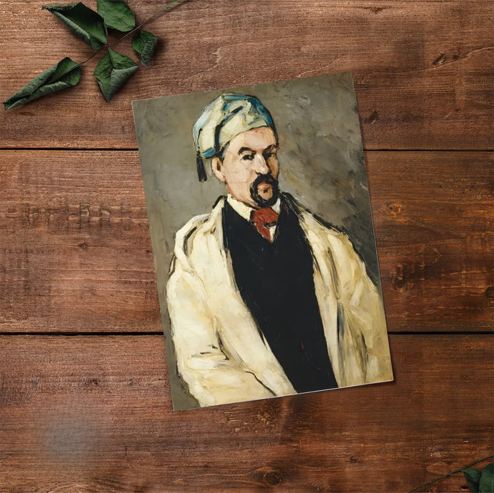 Classical portrait wall art print of Paul Cezanne The Artists Uncle Dominique 1866 showing Dominique Aubert in Aix-en-Provence France. Select premium framed wall art, unframed paper prints, and stretched canvas decor options at MapYourDreams for an eye-catching focal point in your hall.