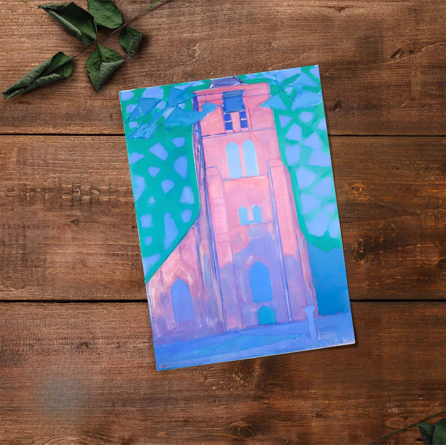 The subtle luminosity and clean graphic contrast in this Piet Mondrian Church Tower At Domburg architectural portrayal offer a captivating visual focal point for living rooms, dining areas, and studies. Available via MapYourDreams, this wall decor comes in versatile formats, including unframed archival posters, custom picture frames, and stretched canvas wraps designed to enhance your home decor.