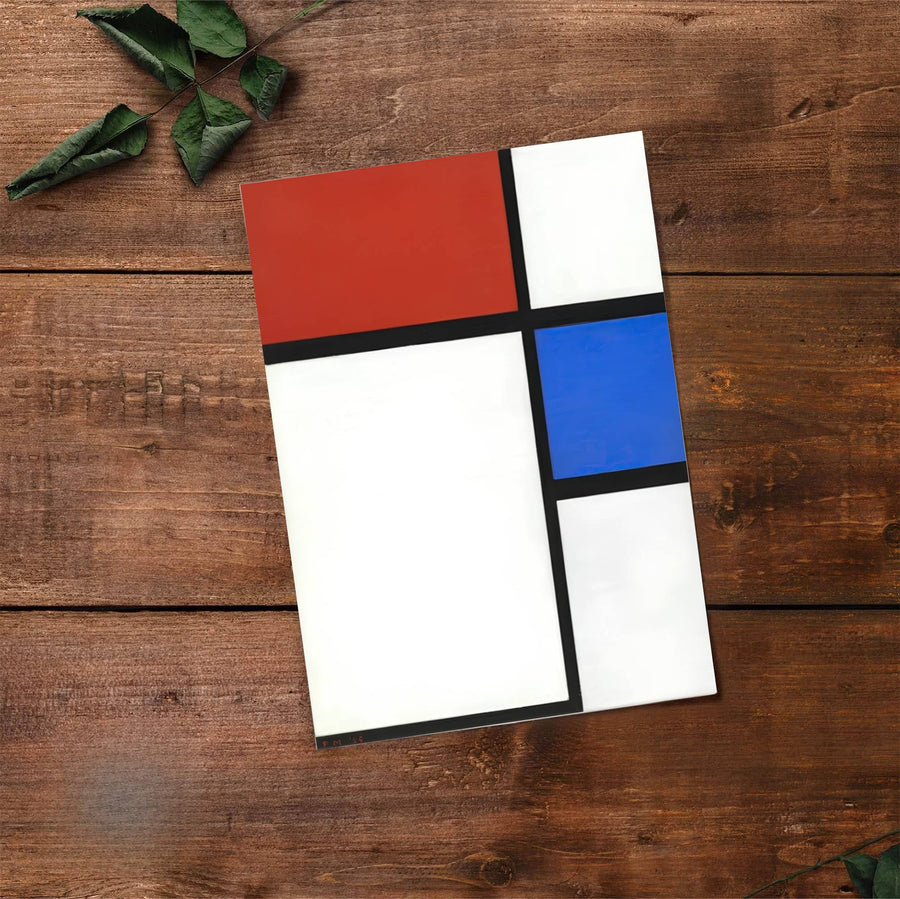 Celebrated for its revolutionary color distribution and flawless linear equilibrium, this Piet Mondrian 1929 Composition No II With Red And Blue poster showcases timeless modernist elegance that enhances contemporary living environments. MapYourDreams provides this fine art print in a variety of presentation styles, allowing buyers to choose between minimalist unframed posters, elegant wood frames, and textured canvas wall art that elevate any room.
