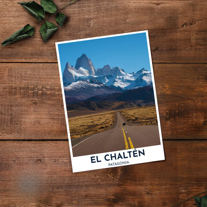 Illuminated by crisp sunlight across Patagonia, this El Chaltén wall decor celebrates iconic South American mountain landscapes, brought to life by MapYourDreams across unframed art paper, custom wood frames, and gallery canvas wraps.