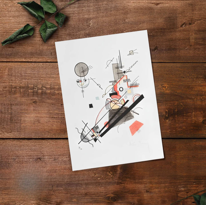 The subtle luminosity and clean graphic contrast in this Wassily Kandinsky Joyful Ascent minimalist portrayal offer a captivating visual focal point for living rooms, dining areas, and studies. Available via MapYourDreams, this print comes in versatile formats, including unframed archival posters, custom picture frames, and stretched canvas wraps designed to enhance your home decor.