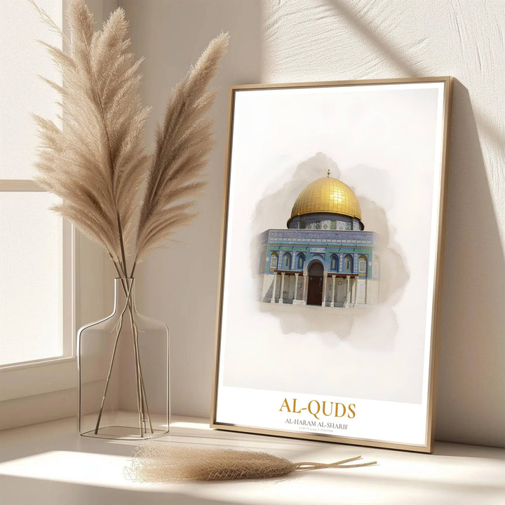 Soft tone architectural print of Jerusalem&
