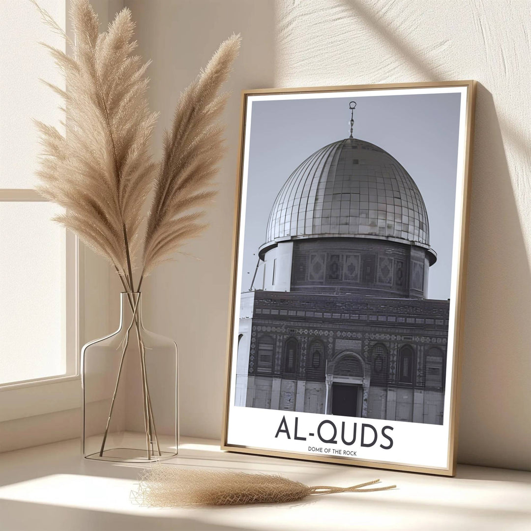 High contrast architectural print of Jerusalem&