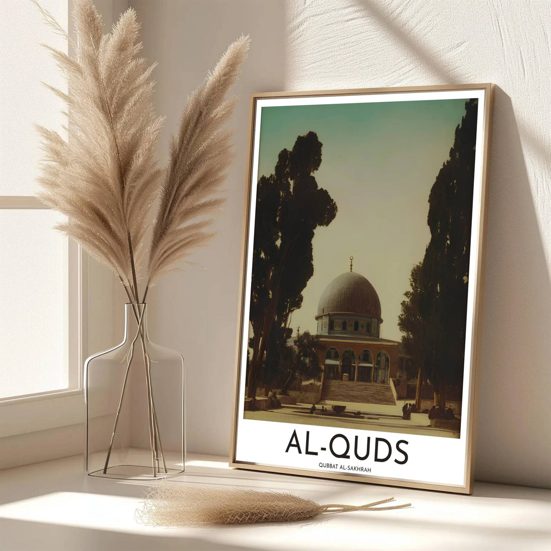 Soft tone architectural print of Jerusalem&