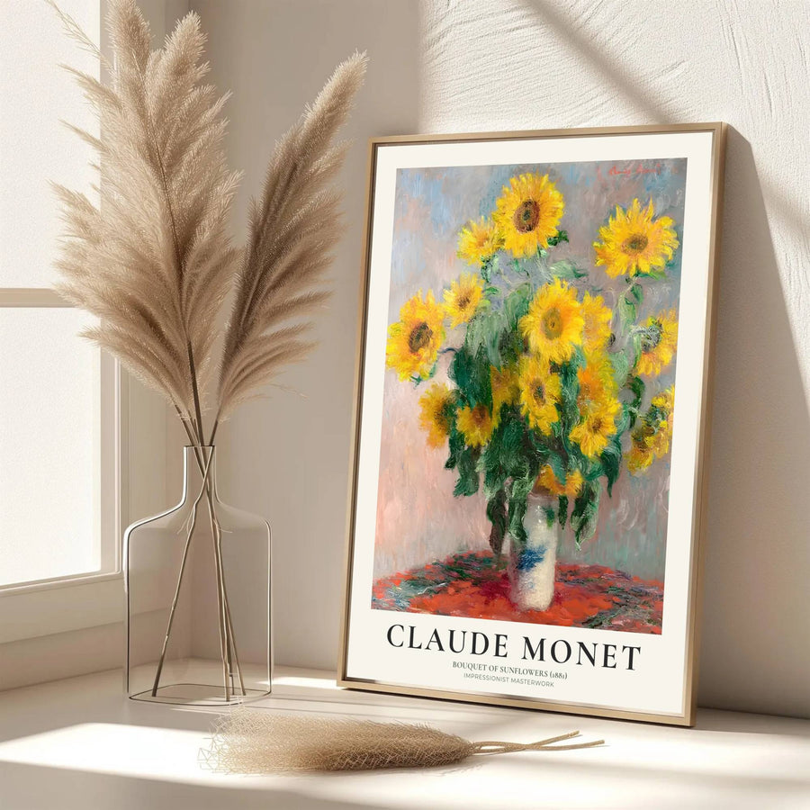 Echoing the sophisticated atmosphere of global design archives and impressionist galleries in New York City, USA, this captivating Bouquet Of Sunflowers 1881 print honors floral painting&