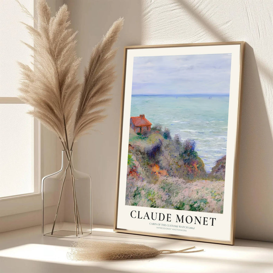 Echoing the sophisticated atmosphere of global design archives and impressionist galleries in Philadelphia, USA, this captivating Cabin Of The Customs Watch 1882 print honors seascape painting&