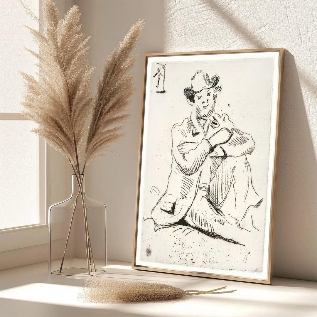Paul Cezanne Guillaumin With Hanged Man 1873 Rare Etching Art Print