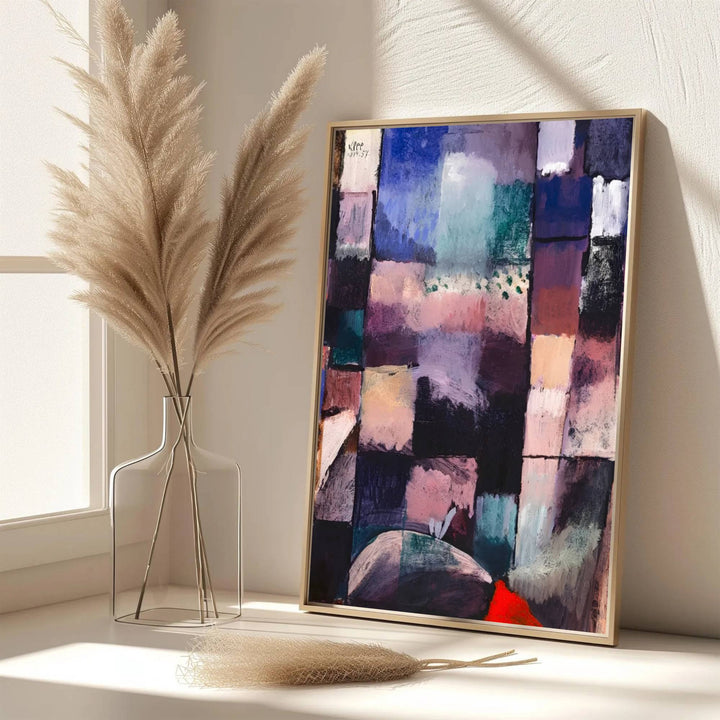 Bringing the sophisticated atmosphere of European galleries straight to your walls, this Paul Klee painting titled About A Motif From Hammamet 1914 exemplifies the foundational genius of modern abstraction. MapYourDreams provides this art piece in flexible presentation styles, featuring classic unframed paper, bespoke frame selections, and gallery-wrapped canvas options.