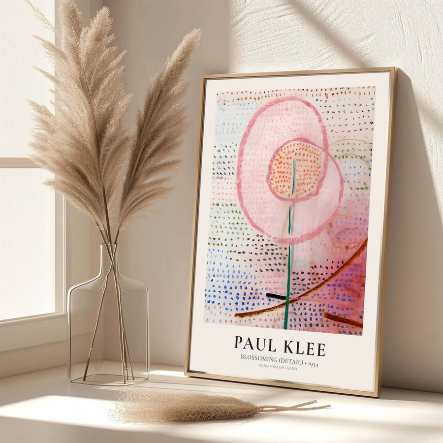 Echoing the sophisticated atmosphere of European art salons and the Kunstmuseum Basel galleries, this captivating Paul Klee Blossoming Detail (Blühend) 1934 art honors the enduring legacy of early modernism&