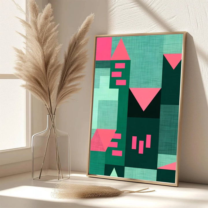 Echoing the sophisticated atmosphere of European design archives and Bauhaus galleries, this captivating Paul Klee Emerald Architecture Art Print poster honors the enduring legacy of early modernism&