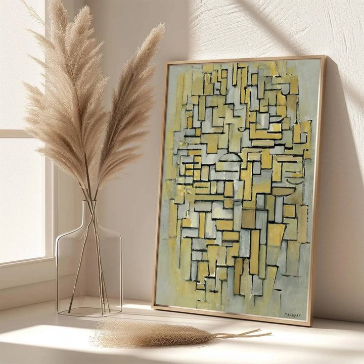 Bringing the sophisticated atmosphere of European galleries straight to your walls, this 1913 Piet Mondrian painting exemplifies the foundational genius of analytical abstraction. MapYourDreams provides this art piece in flexible presentation styles, featuring classic unframed paper, bespoke frame selections, and gallery-wrapped canvas options.