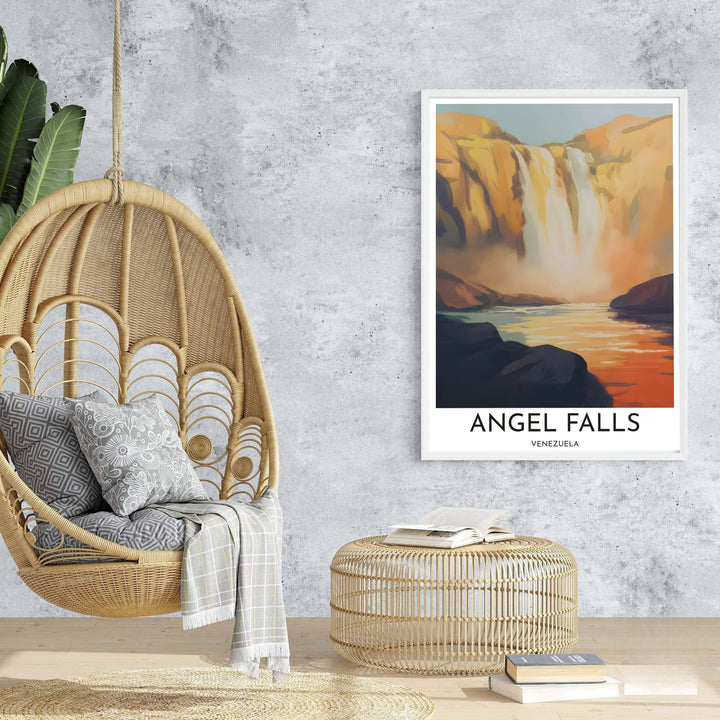 High-quality landscape print bringing warm sunset light, glowing river reflections, and nature majesty into home interiors. An exclusive from MapYourDreams, you can select your preferred style from borderless paper prints, custom wooden framing, or gallery canvas wraps.