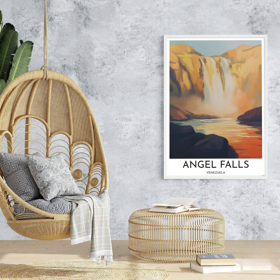 High-quality landscape print bringing warm sunset light, glowing river reflections, and nature majesty into home interiors. An exclusive from MapYourDreams, you can select your preferred style from borderless paper prints, custom wooden framing, or gallery canvas wraps.