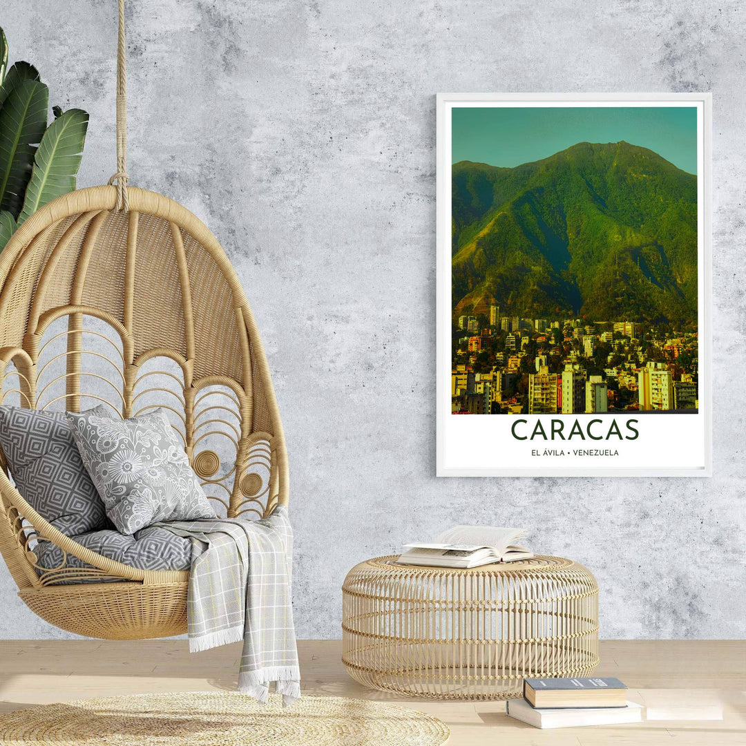 High-quality urban landscape print bringing tropical sunshine, mountain majesty, and city character into home interiors. An exclusive from MapYourDreams, you can select your preferred style from borderless paper prints, custom wooden framing, or gallery canvas wraps.