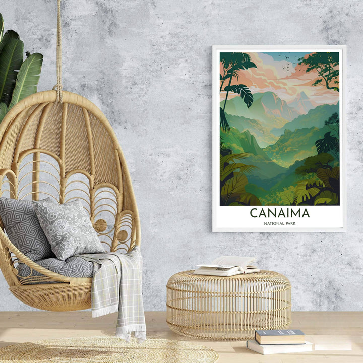 High-quality rainforest print bringing tropical greenery, morning sunshine, and peaceful wilderness into home interiors. An exclusive from MapYourDreams, you can select your preferred style from borderless paper prints, custom wooden framing, or gallery canvas wraps.